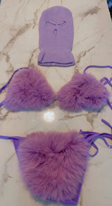 The “Icy” Fluffy Fur Bikini