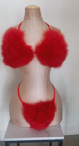 The “Icy” Fluffy Fur Bikini